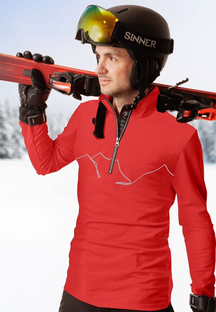 Heren Pully Mountain - Rood/Zwart