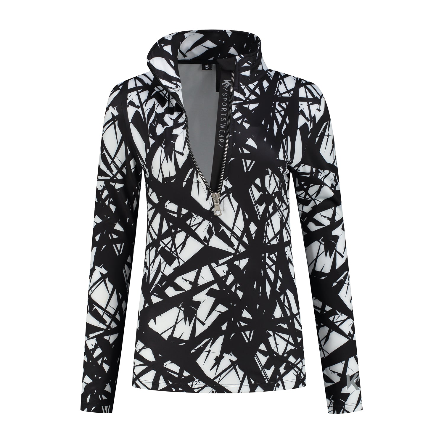 Dames Pully Graphic - Zwart/Wit