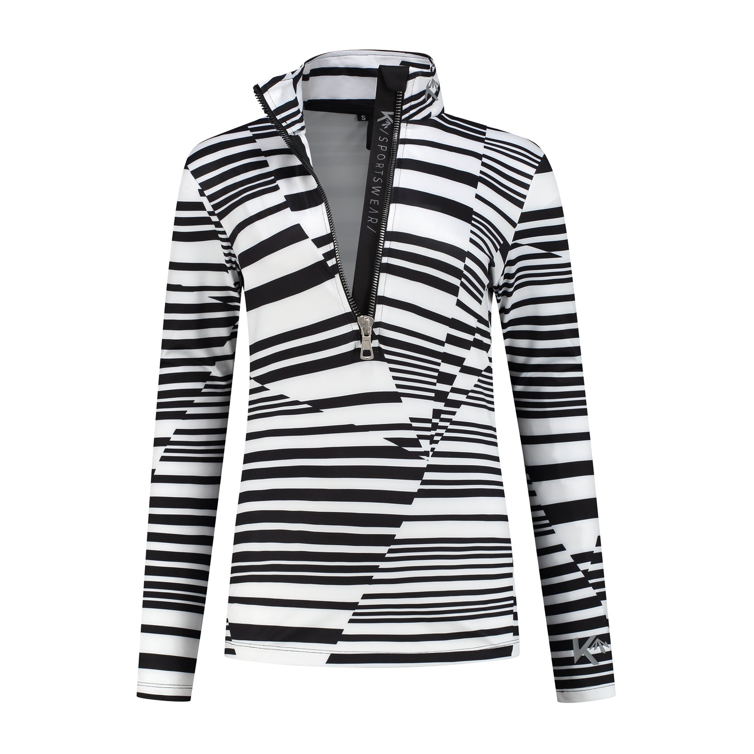 Dames Pully Stripes - Zwart/Wit