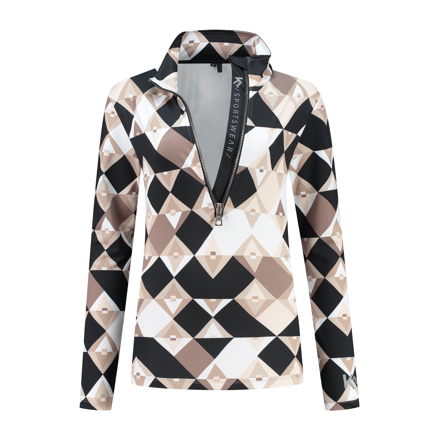 Dames Pully Diamond - Zwart/Beige