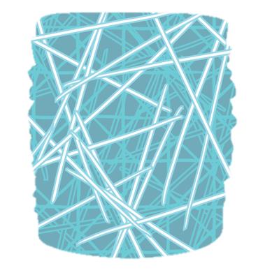 Neckwarmer Abstract Gridline Retro Blue