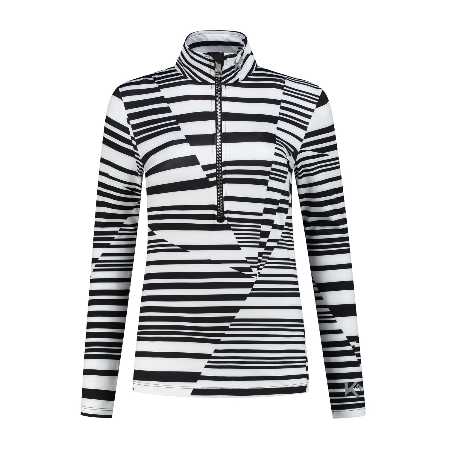 Dames Pully Stripes - Zwart/Wit
