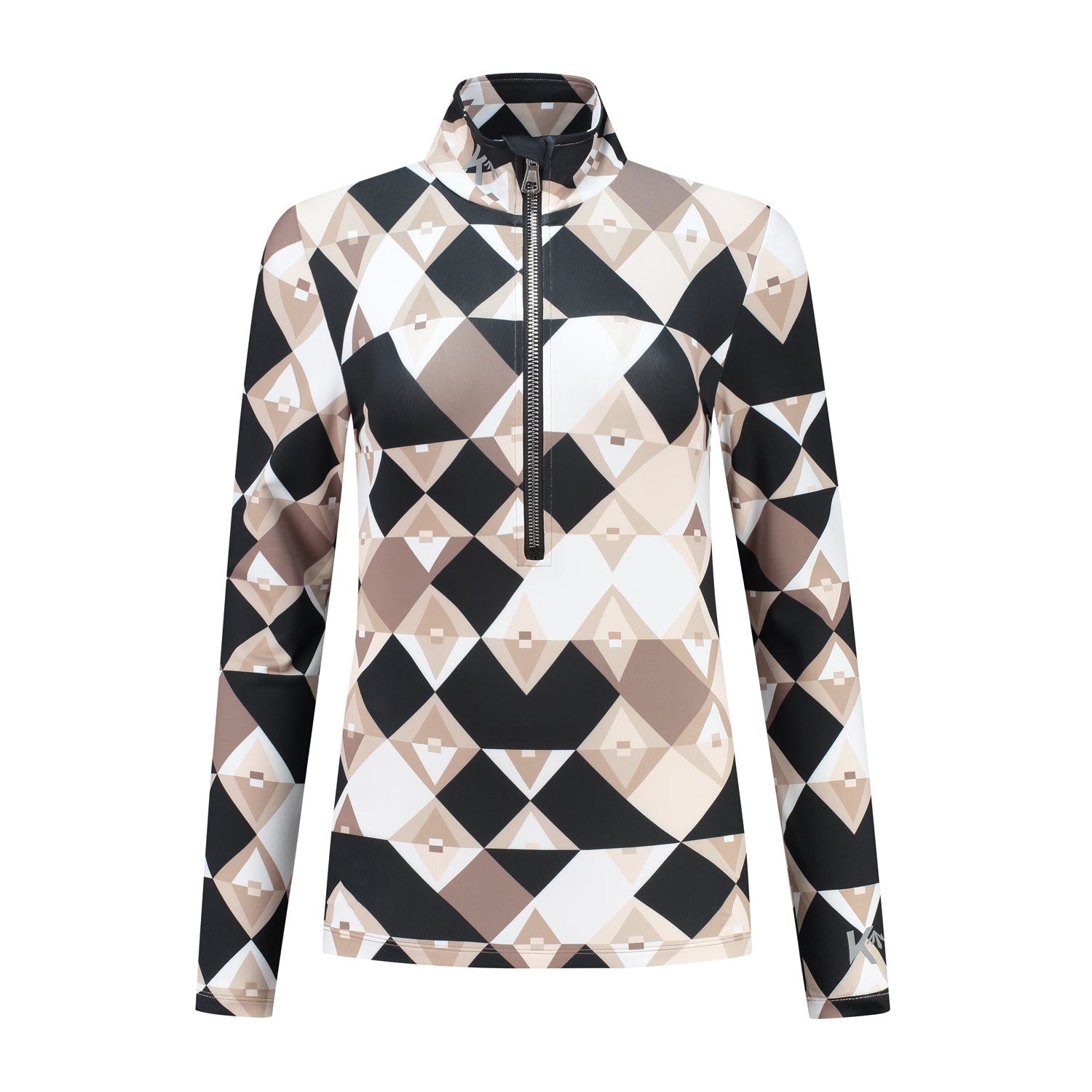 Dames Pully Diamond - Zwart/Beige