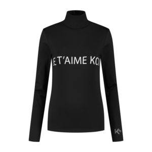 ski shirt black je t'aime