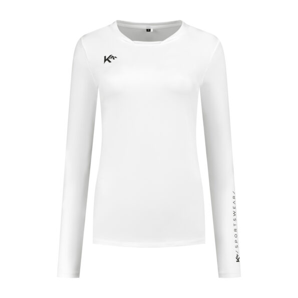 Wit thermoshirt dames voorkant
