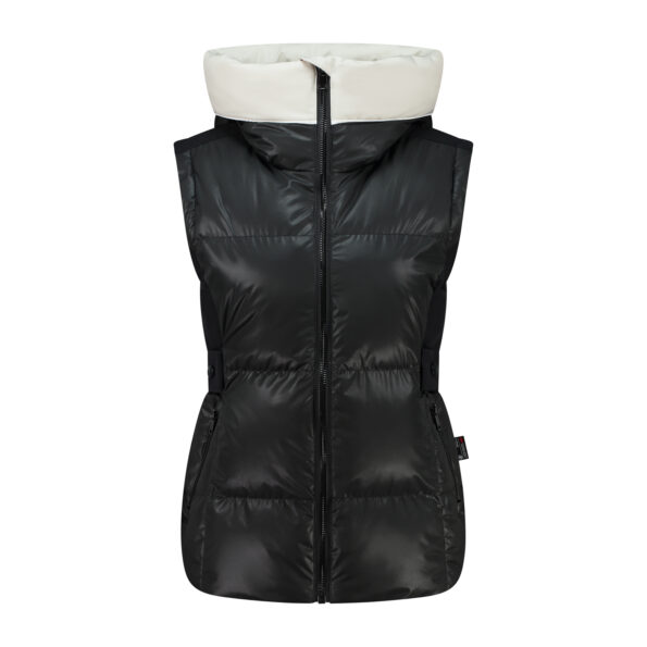 ski jacket black (without sleeves)_Front