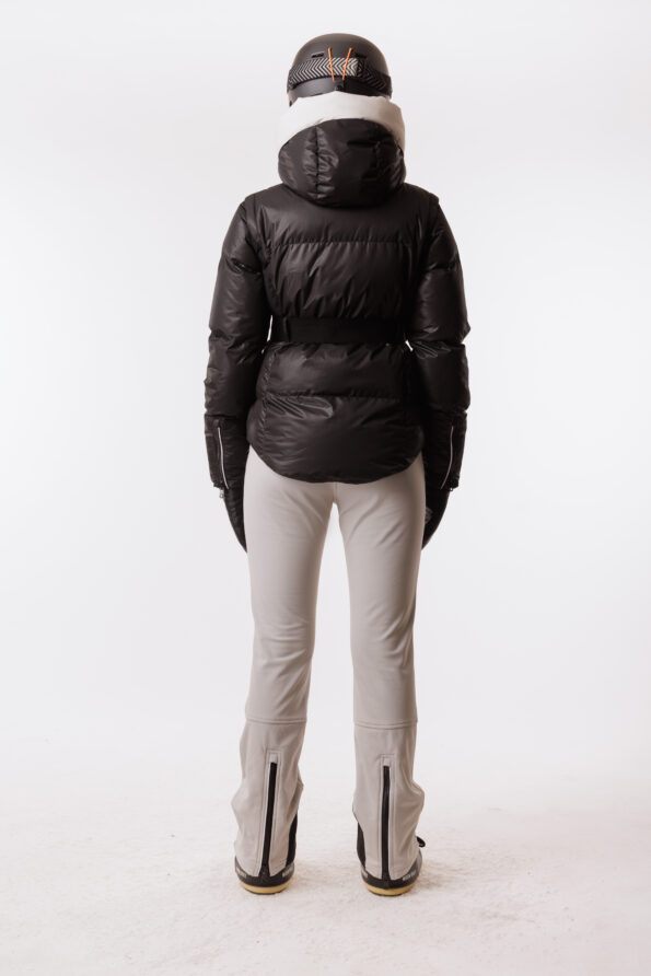 Veste de ski noire pantalon de ski sustained grey dos