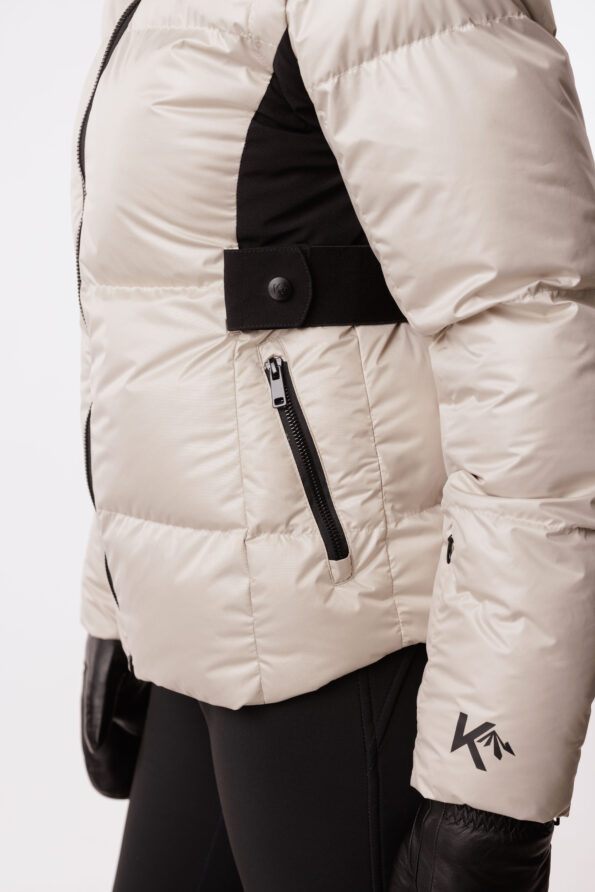 side detail ski jacket sustained grey