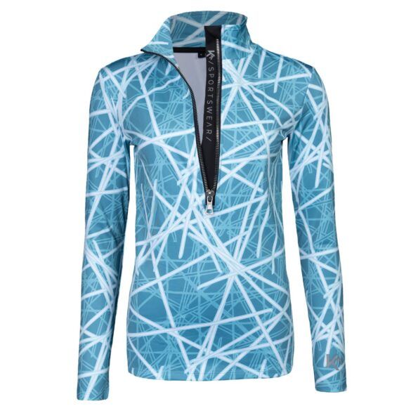 Dames Pully Abstract Gridline